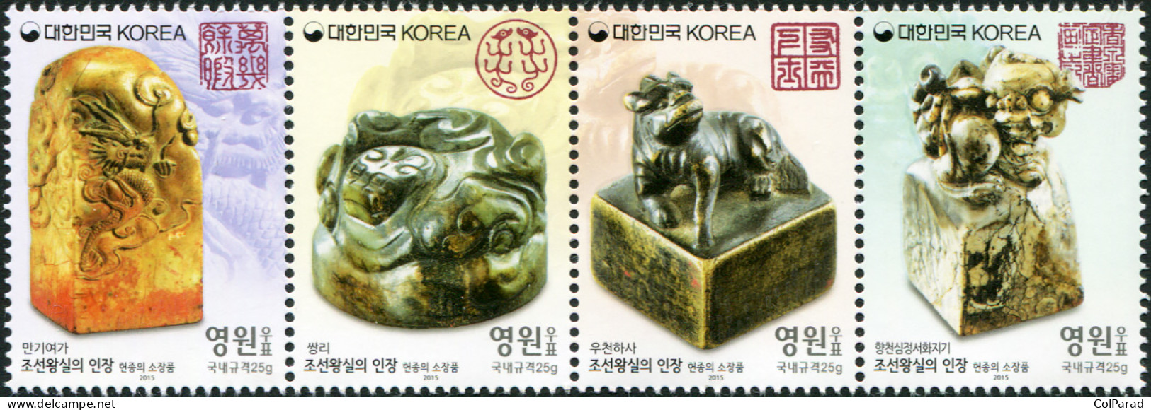 SOUTH KOREA - 2015 - BLOCK MNH ** - The Seals Of The Joseon Dynasty (1st) - Corea Del Sur