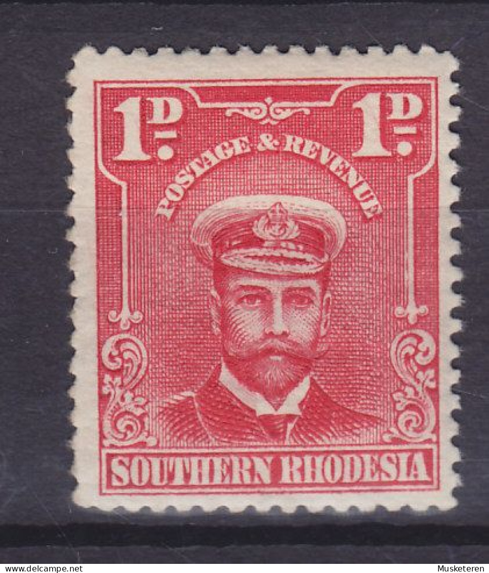 Southern Rhodesia 1924 Mi. 2, 1P. King George V. M. Marinenmütze, MH* (2 Scans) - Southern Rhodesia (...-1964)