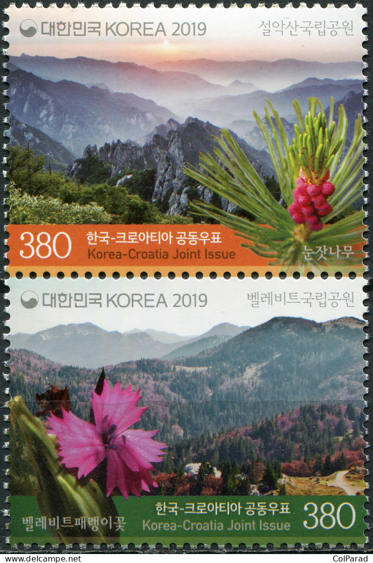 SOUTH KOREA - 2019 - BLOCK OF 2 STAMPS MNH ** - National Parks - Corea Del Sur