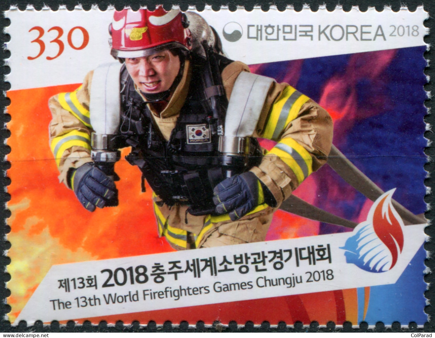SOUTH KOREA - 2018 - STAMP MNH ** - 13th World Firefighter Games, Chungju - Corea Del Sur