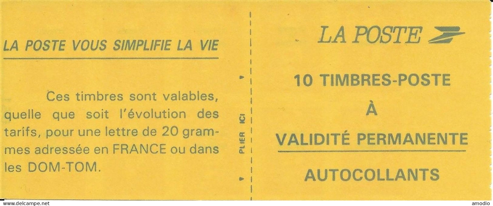 Saint Pierre Et Miquelon YT 578 Carnet De 10TP Sans Faciale Non Plié - Libretti