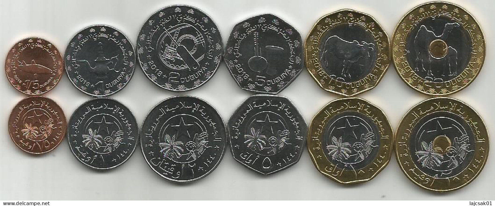 Mauritania 2018. Complete  Set Of 6 Coins High Grade - Mauritania