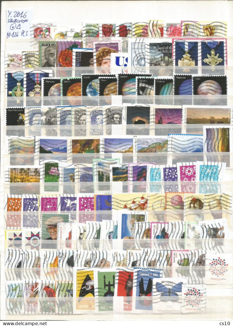 Kiloware Forever USA 2020 BACK TO 2011 Selection Stamps Of The Years ON-PIECE In 925 DIFFERENT Pcs Used ON-PIECE - Collections (without Album)