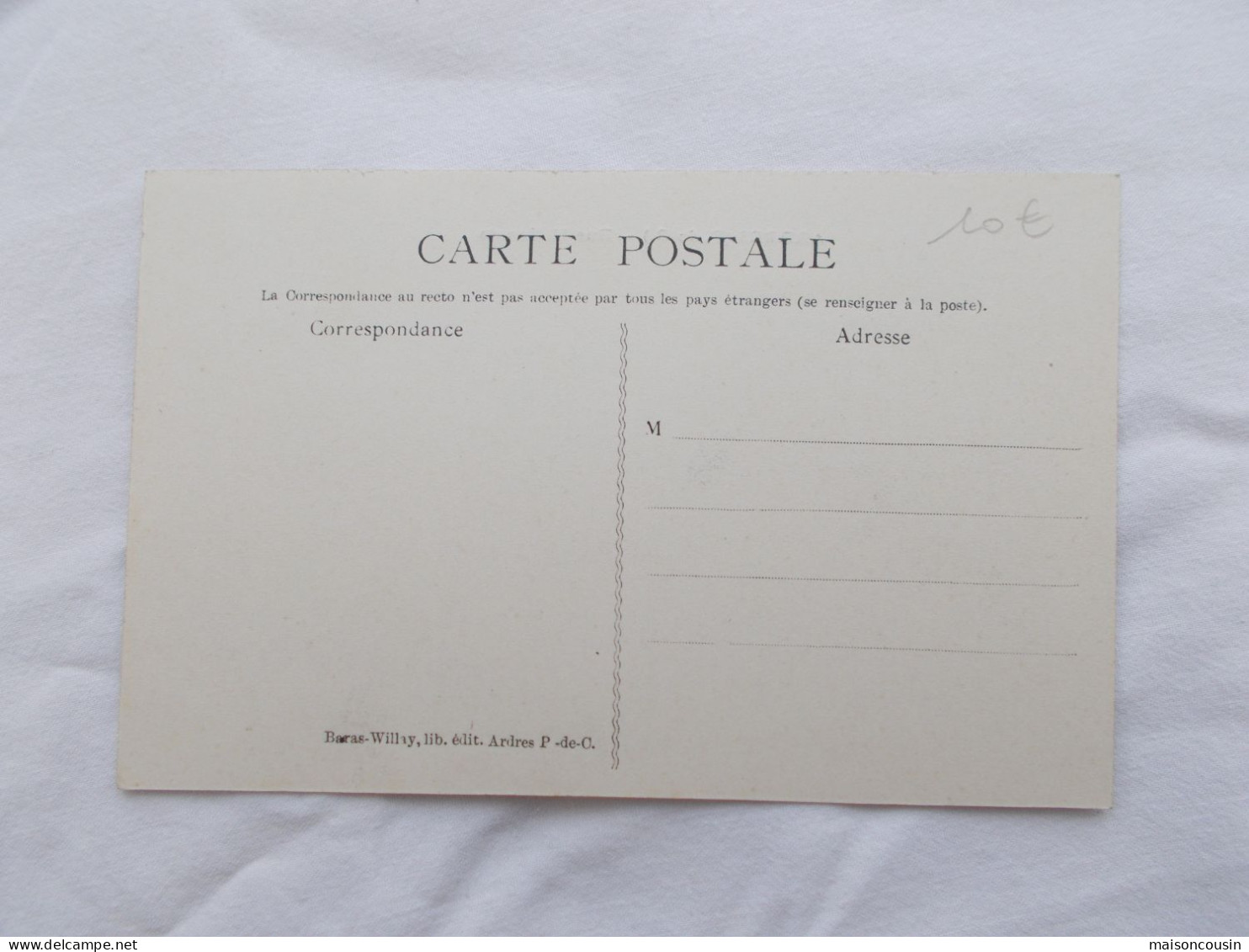 CPA CARTE POSTALE ANCIENNE ARDRES RUE NATIONALE  ANIMATION SNAPSHOT - Ardres