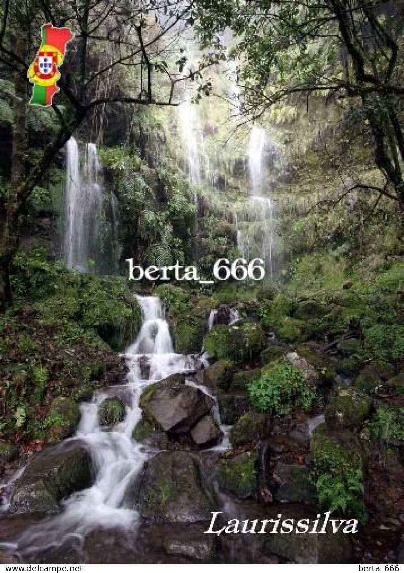 Portugal Madeira Laurel Forest Waterfall UNESCO New Postcard - Evora