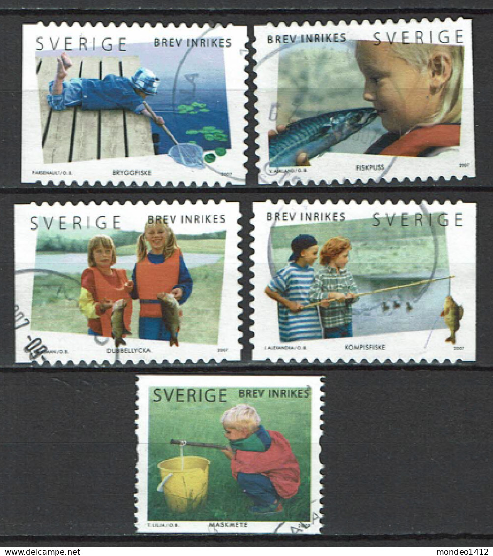 Sweden 2007 - Holidays, Fishing, Enfants à La Peche L- Used - Used Stamps