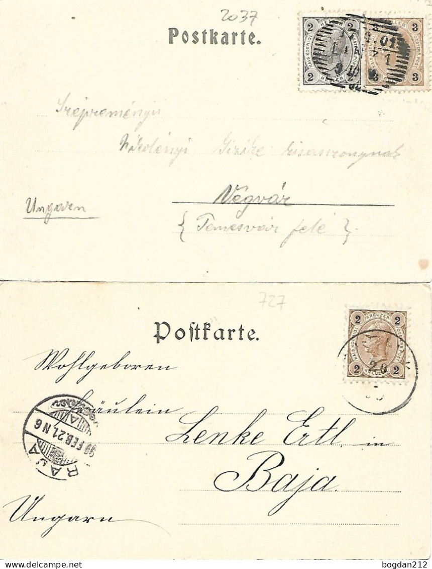 1899/1901 - LINZ  , 2 Stk.   Gute Zustand,  4 Scan - Linz