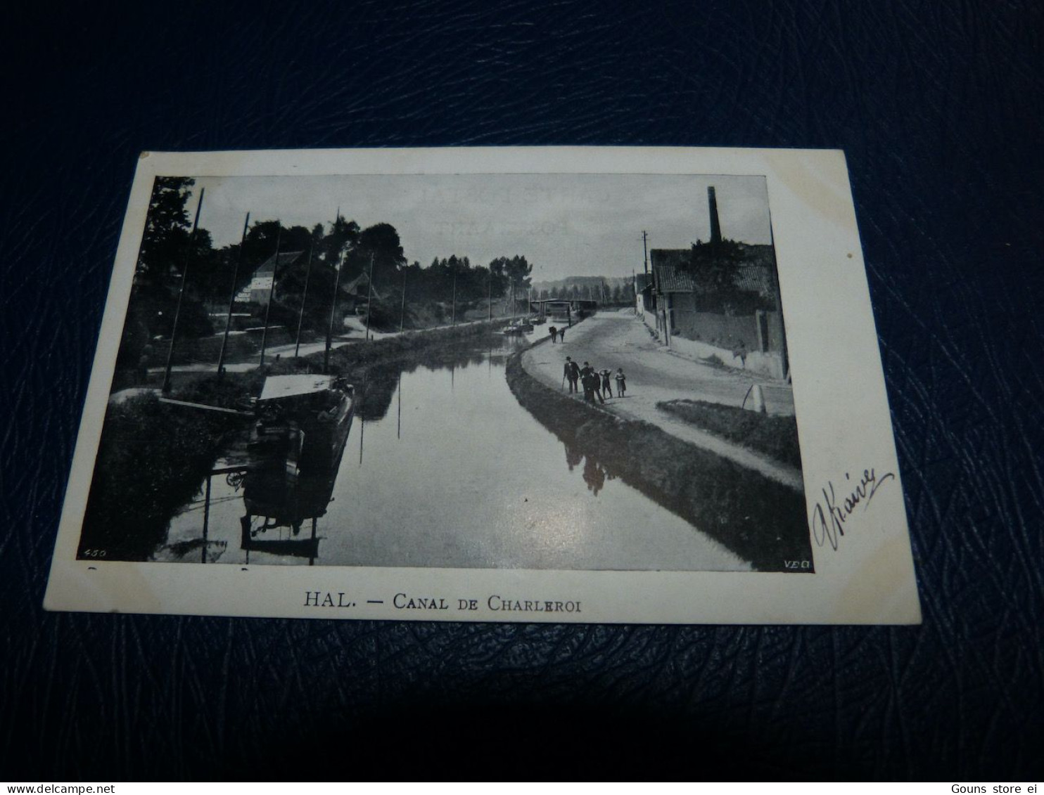 BC29-8 Cpa Halle Hal Canal De Charleroi - Halle