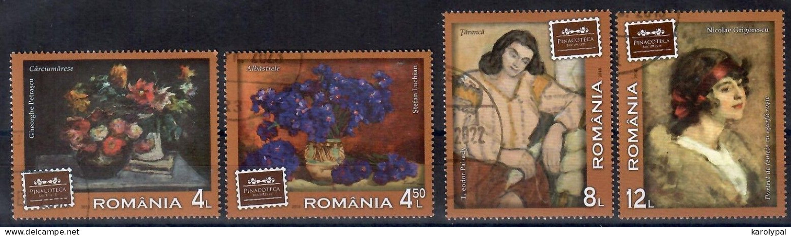 Romania, 2018, USED,             The 85th Anniversary Of The Bucharest City Art Gallery,  Mi. Nr. 7369-72 - Used Stamps