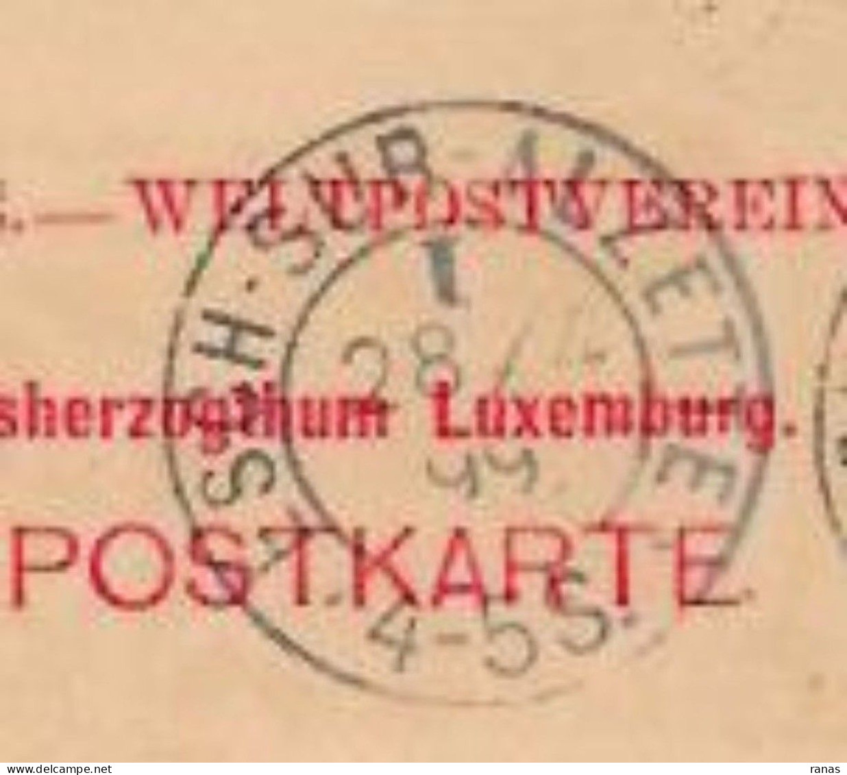 CPA Luxembourg Gruss Précurseur Circulé En 1899 Voir Scan - Luxemburg - Town