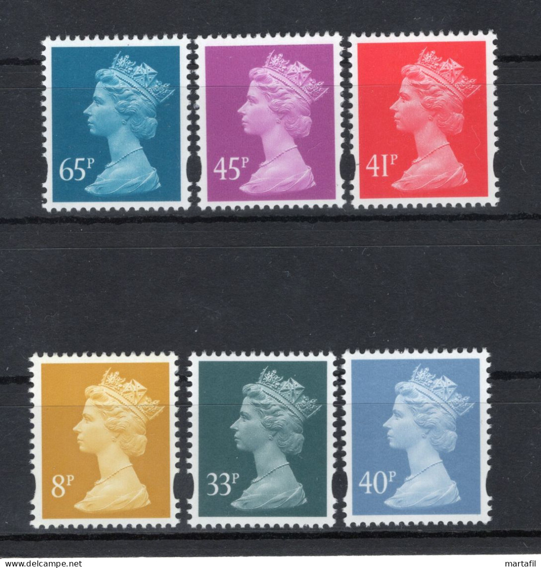 2000 GRAN BRETAGNA SET MNH ** 2150/2155 Elisabetta II, Ordinaria - Neufs