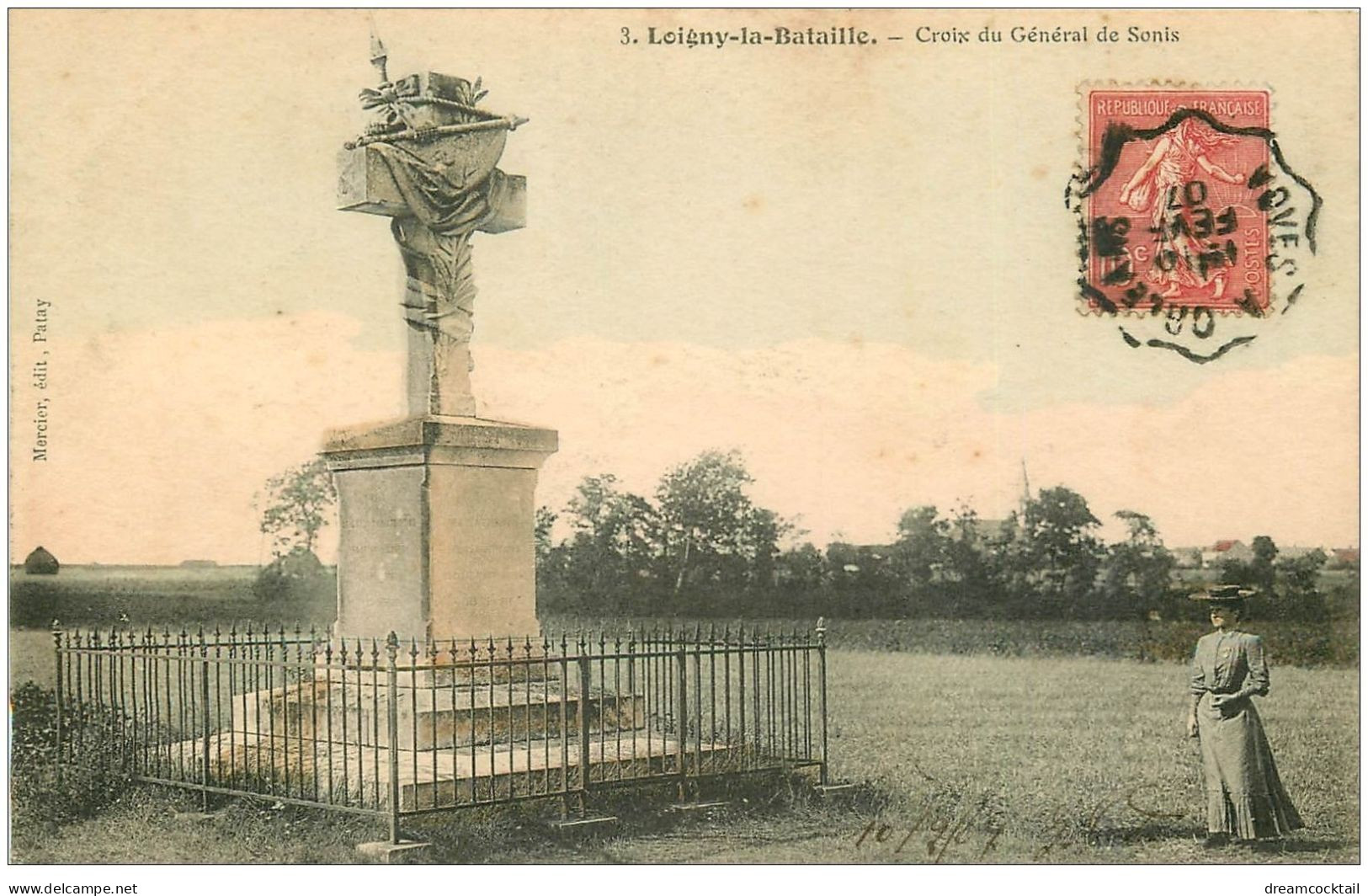 28 LOIGNY-LA-BATAILLE. Croix Du Général De Sonis 1907 - Loigny