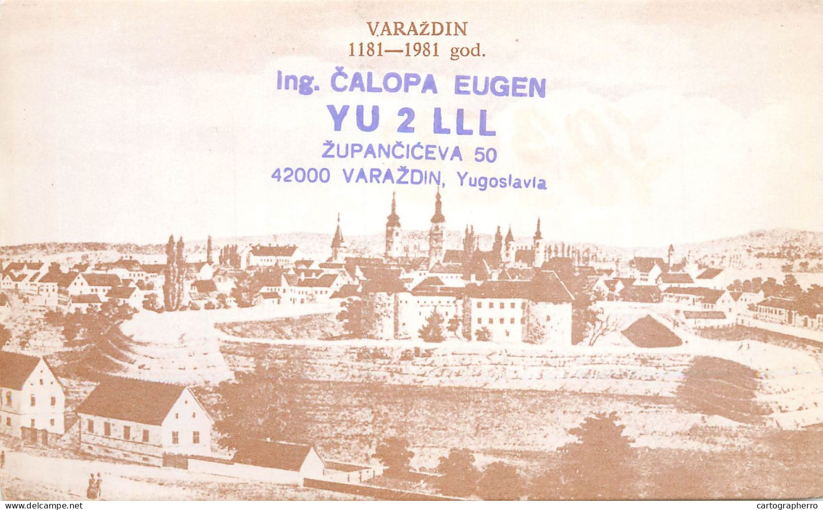 Yugoslavia Radio Amateur QSL Post Card Y03CD YU2CAK - Radio Amatoriale