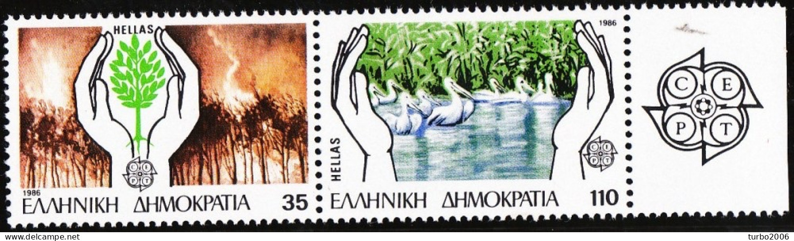 GREECE 1986 Europe / CEPT MNH Set Vl. 1690 / 1691 - Nuevos