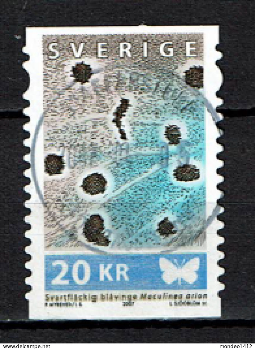 Sweden 2007 - Papillon, Détail Aile  - Used - Usati