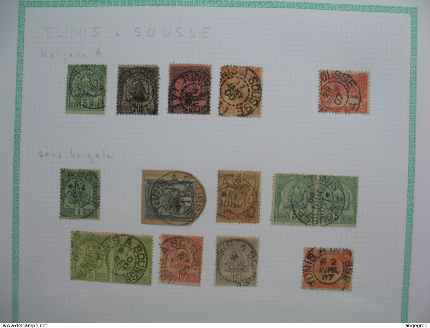 Lot Ambulant Convoyeur Oblitération De Tunisie : Tunis à Sousse - Used Stamps