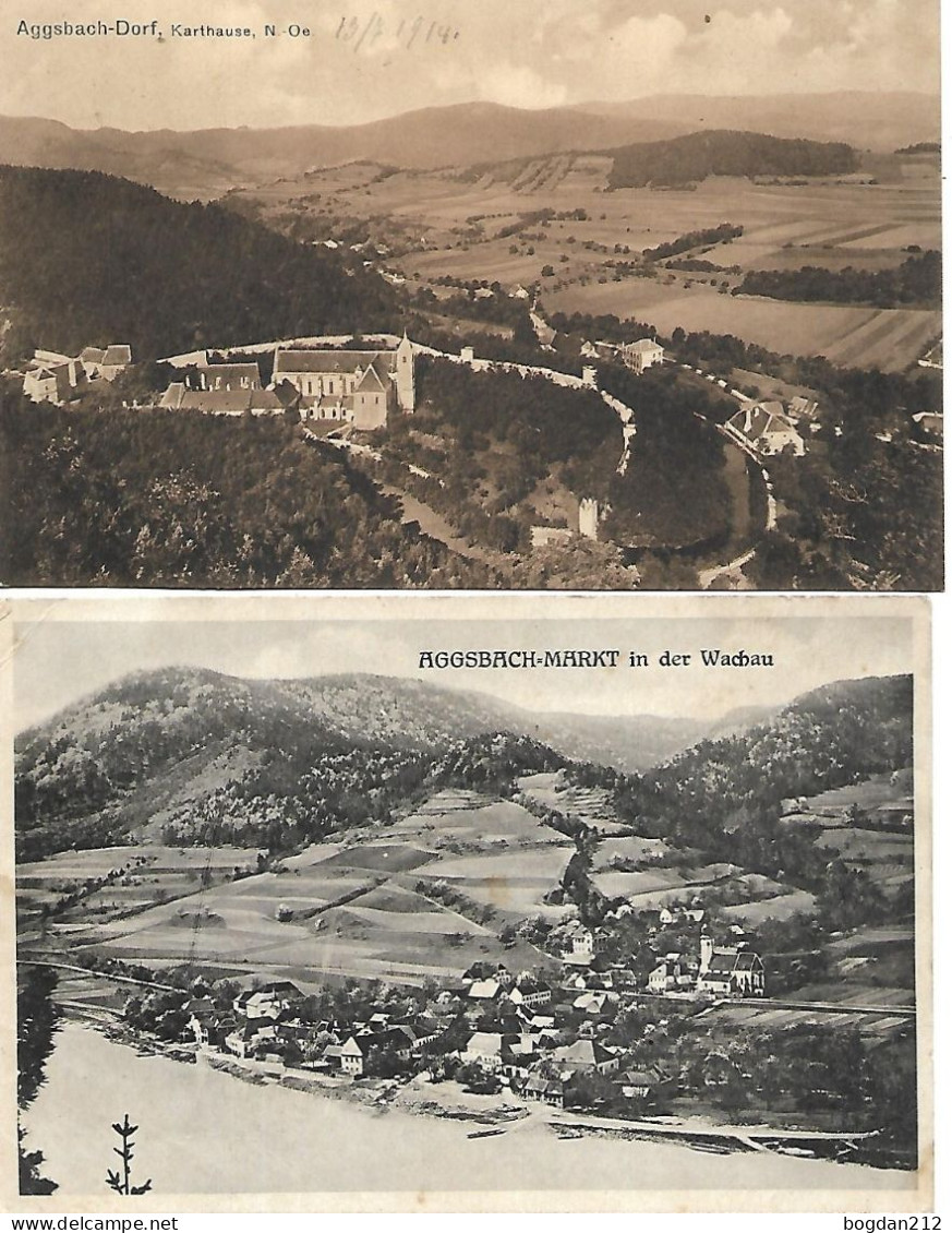 1912/25 - AGGSBACH , 2 Stk.   Gute Zustand,  4 Scan - Krems An Der Donau