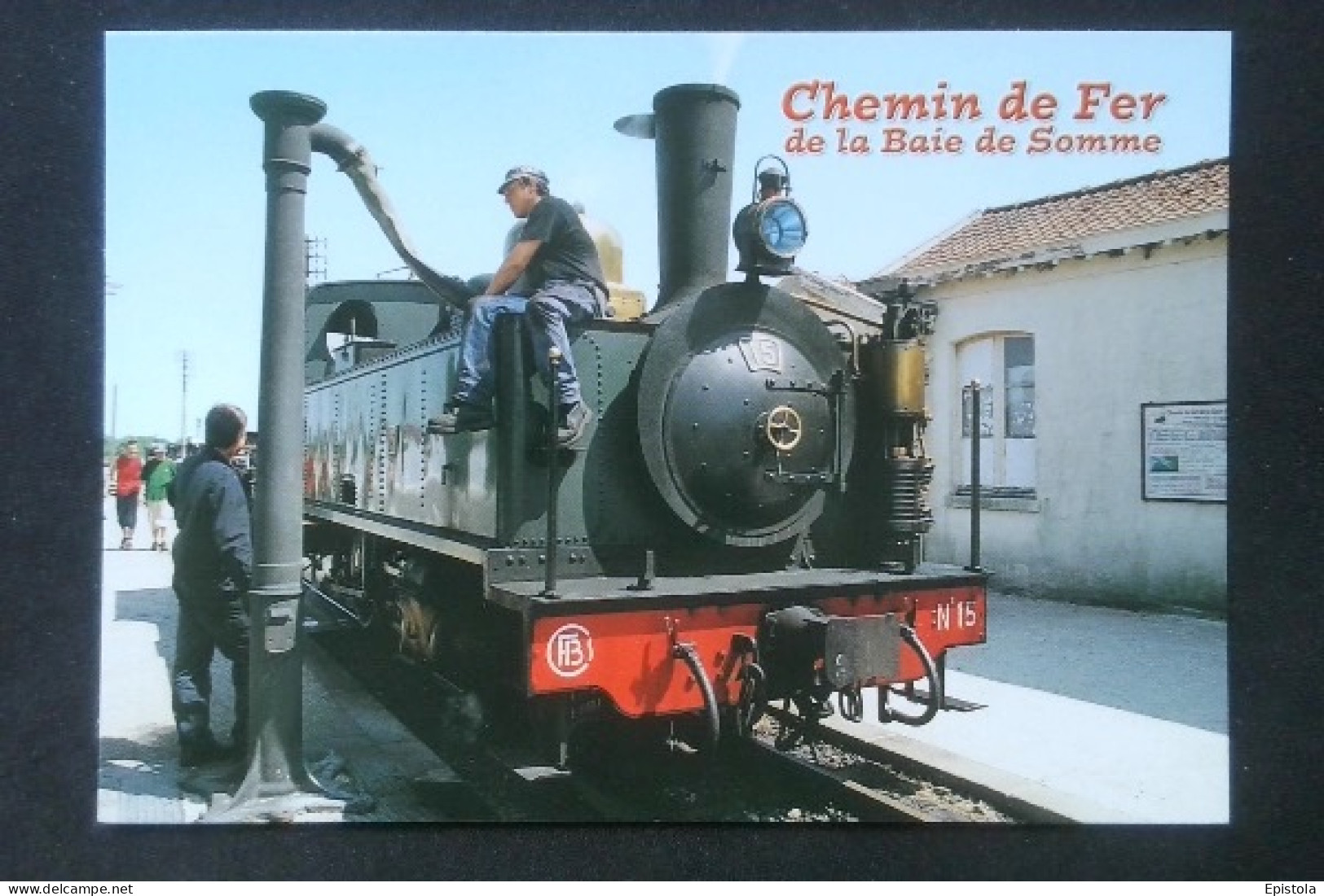 ►   NOYELLES Sur MER  Locomotive 130 T Haine St Pierre 1921 (Chemin De Fer De La Baie De Somme) - Noyelles-sur-Mer