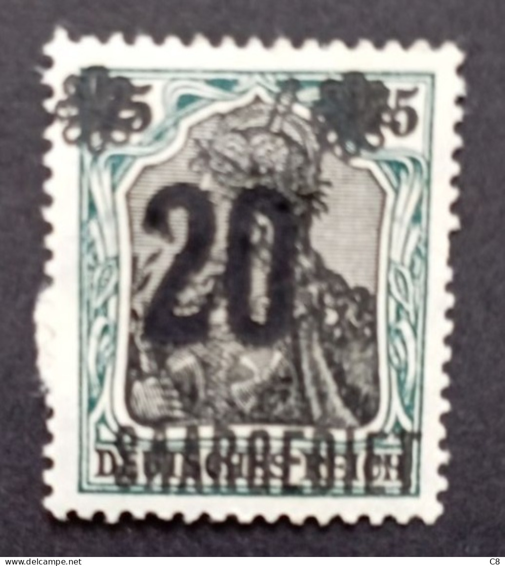 GERMANIA 1921 Surcharge Saargebiet 20 - Vert Et Gris - Oblitérés