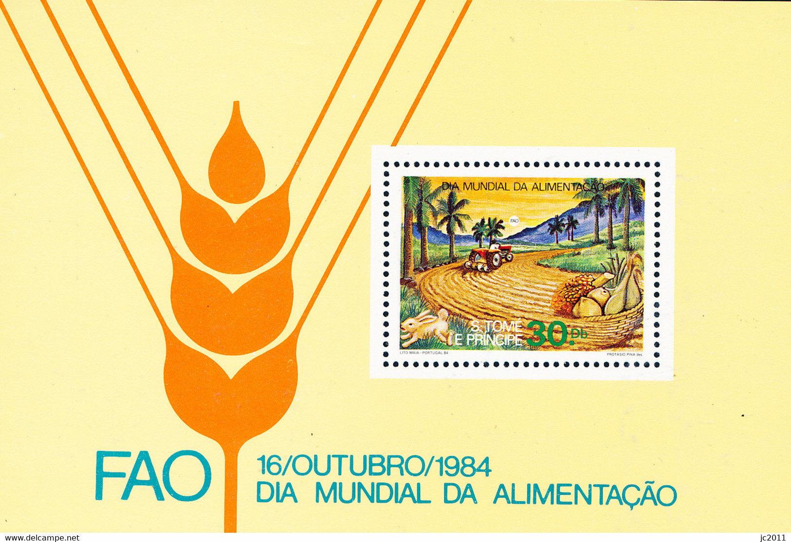 S Tomé E Príncipe - 1984 - World Food Day / FAO - MNH - Sao Tome En Principe