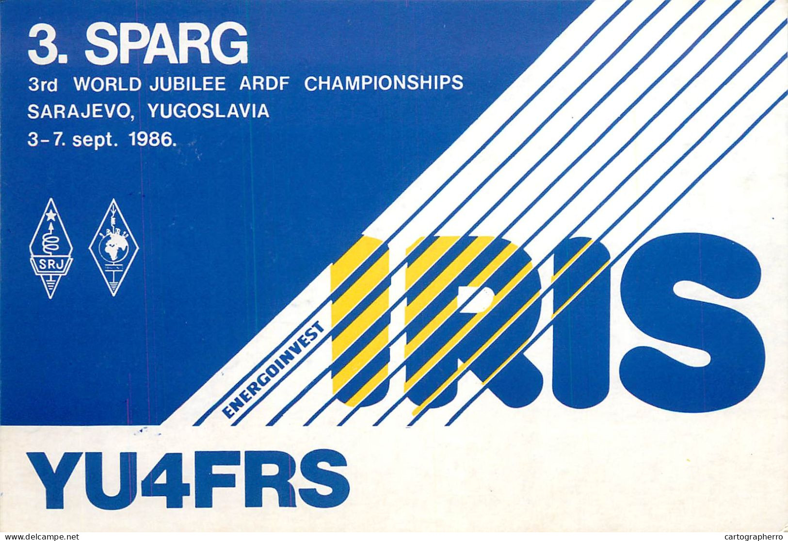 Yugoslavia Radio Amateur QSL Post Card Y03CD YU4FRS - Radio Amatoriale