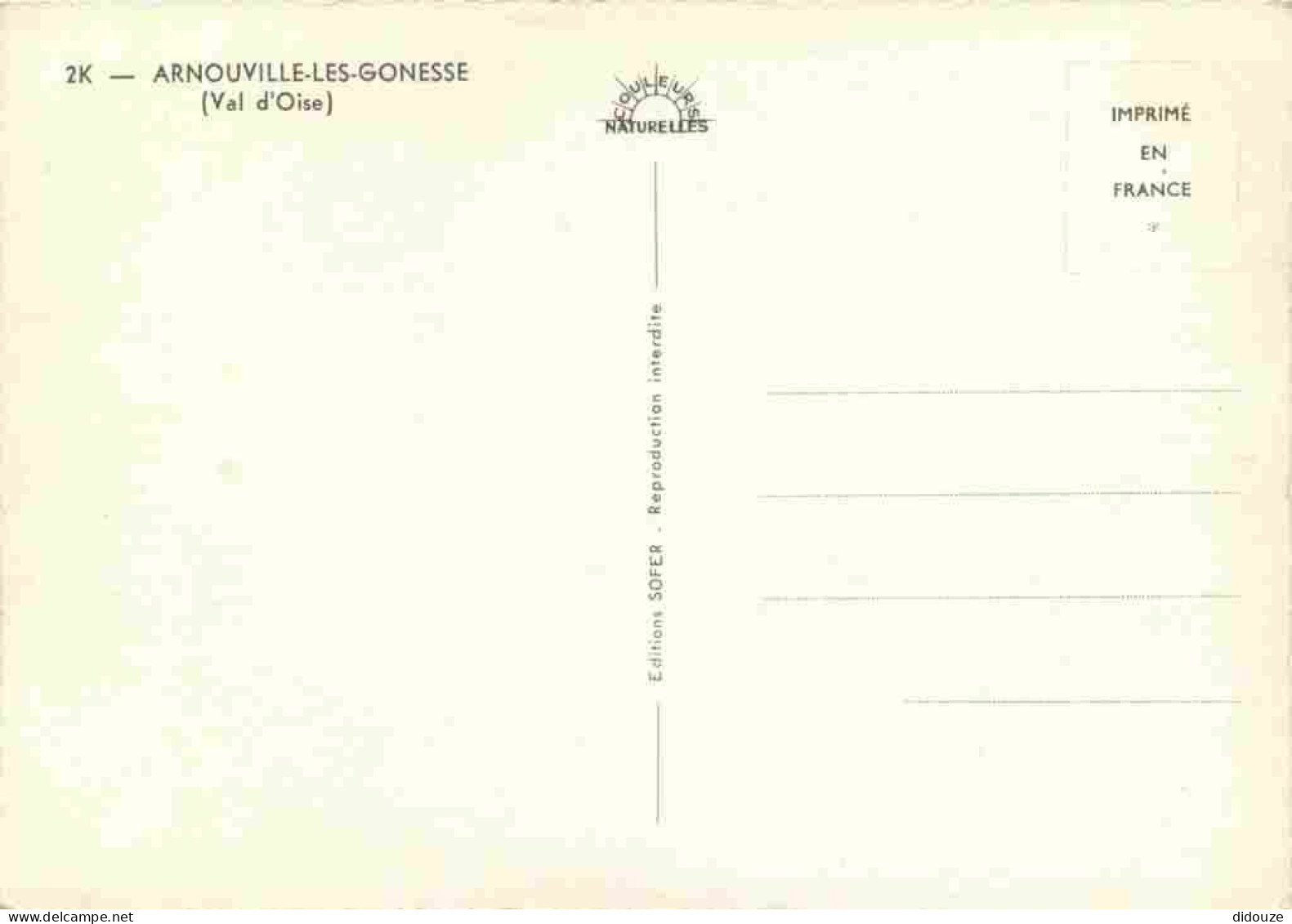 95 - Arnouville Les Gonesse - Vue Générale Aérienne - Carte Dentelée - CPSM Grand Format - Voir Scans Recto-Verso - Arnouville Les Gonesses