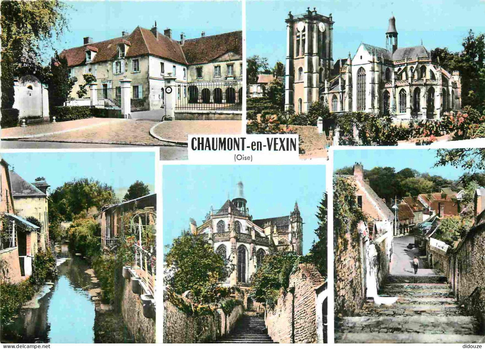 60 - Chaumont En Vexin - Multivues - Mention Photographie Véritable - Carte Dentelée - CPSM Grand Format - Voir Scans Re - Chaumont En Vexin