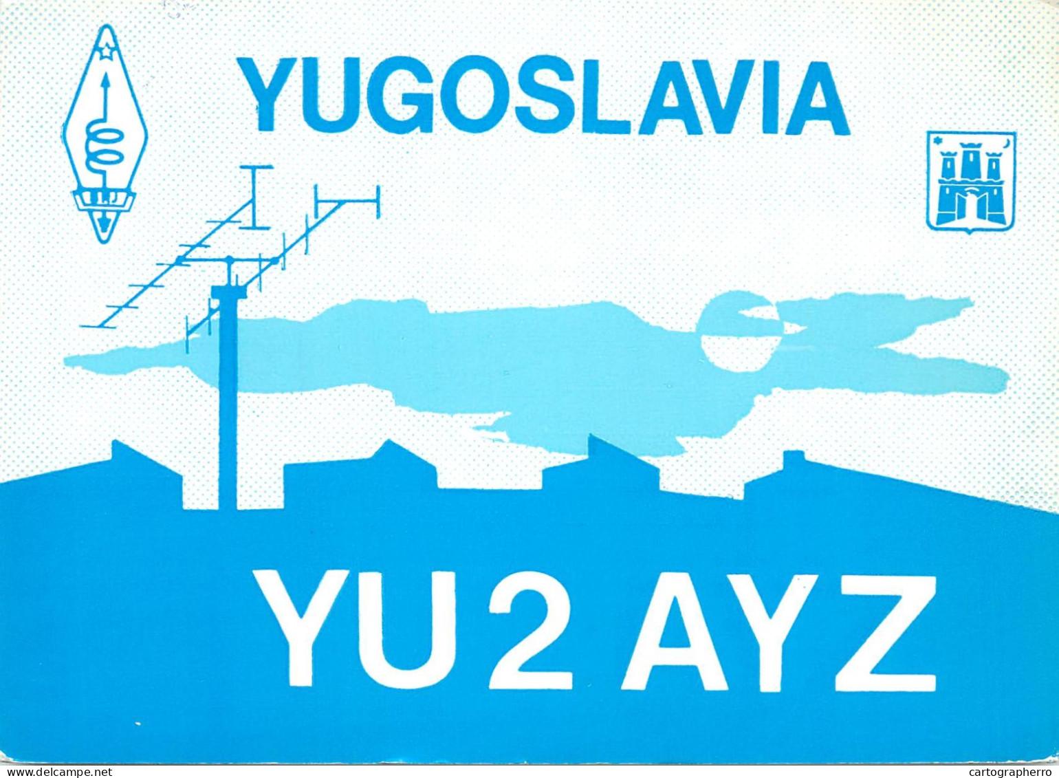 Yugoslavia Radio Amateur QSL Post Card Y03CD YU2AYZ - Amateurfunk