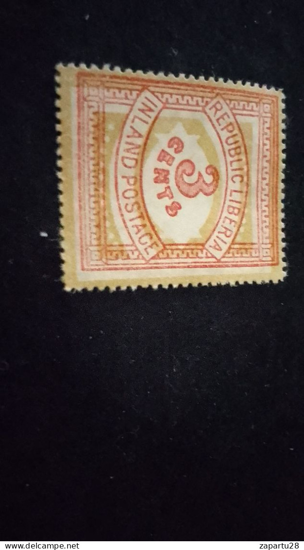 LİBERYA--1910- 20    3 C      DAMGASIZ - Liberia