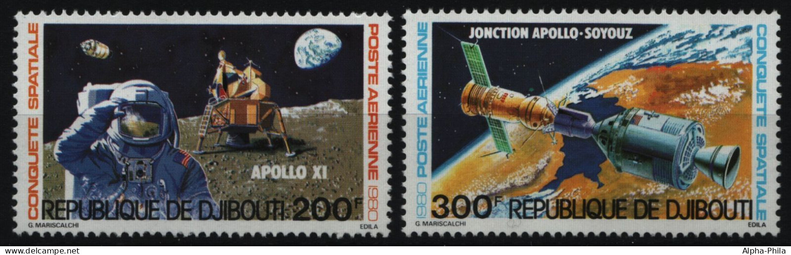 Dschibuti 1980 - Mi-Nr. 276-277 ** - MNH - Raumfahrt / Space - Dschibuti (1977-...)