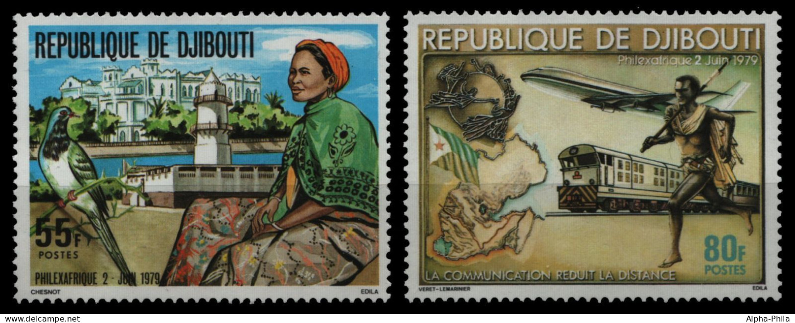 Dschibuti 1979 - Mi-Nr. 251-252 ** - MNH - Philexafrique - Dschibuti (1977-...)