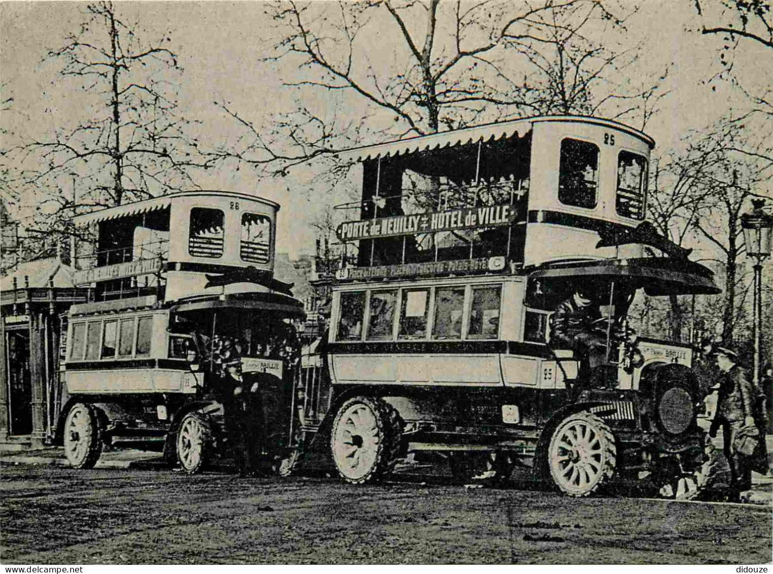 Reproduction CPA - 75 Paris - Porte De Neuilly La Station D'Autobus - Paris Les Années Folles - 22 - CPM - Carte Neuve - - Zonder Classificatie