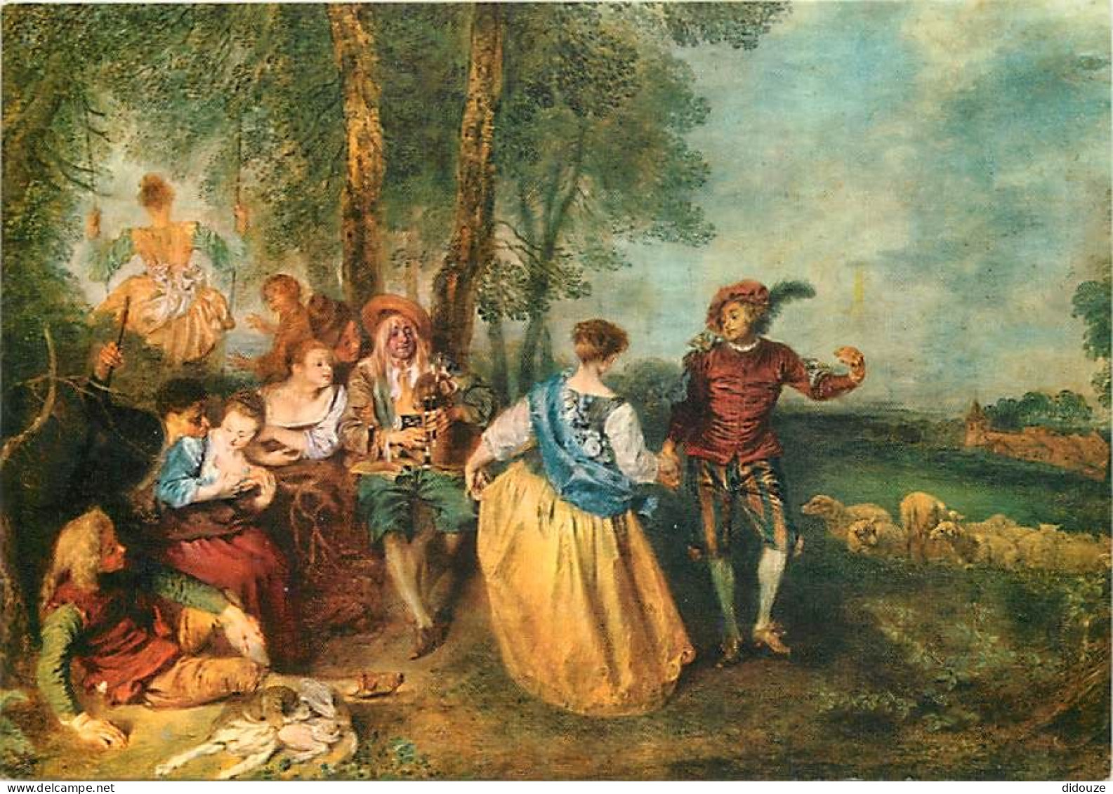 Art - Peinture - Antoine Watteau - Les Bergers - Carte Neuve - CPM - Voir Scans Recto-Verso - Malerei & Gemälde