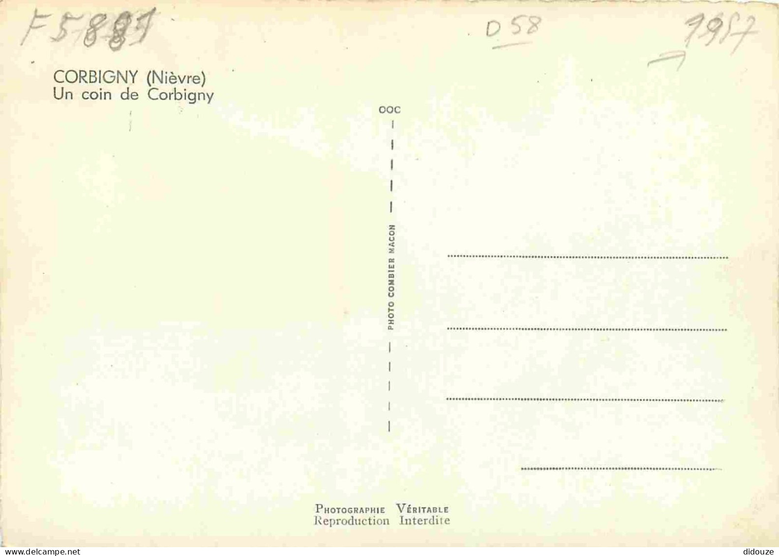 58 - Corbigny - Un Coin De Corbigny - Mention Photographie Véritable - Carte Dentelée - CPSM Grand Format - Voir Scans R - Corbigny