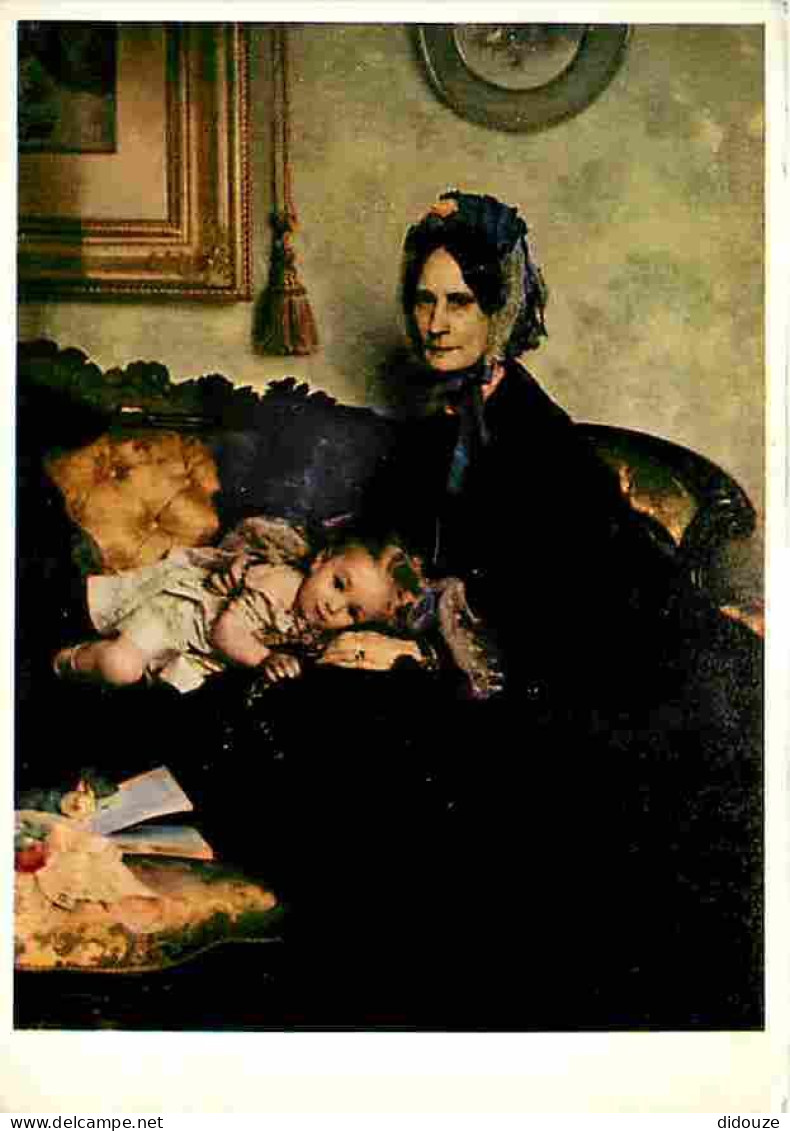 Art - Peinture - Julius Scholtz - Grand-mère Et Petite Fille - CPM - Voir Scans Recto-Verso - Malerei & Gemälde