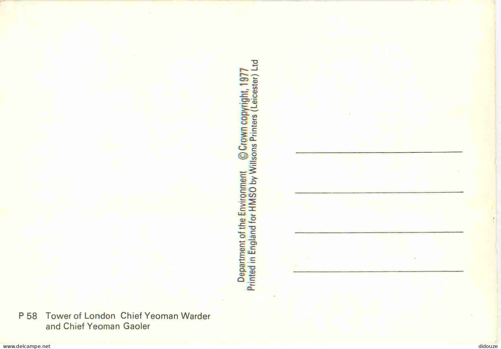 Angleterre - London - Tower Of London - Chief Yeoman Warder And Chief Yeoman Gaoler - London - England - Royaume Uni - U - Tower Of London