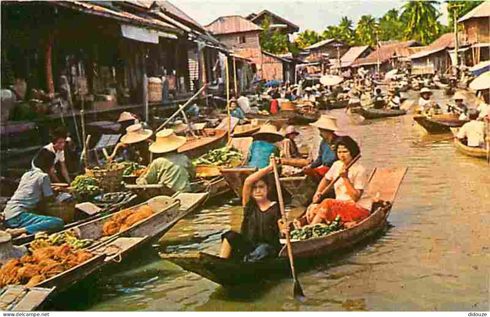 Thailande - Dhornburi - Flooting Market - Marché Sur L'eau - Carte Neuve - CPM - Voir Scans Recto-Verso - Tailandia