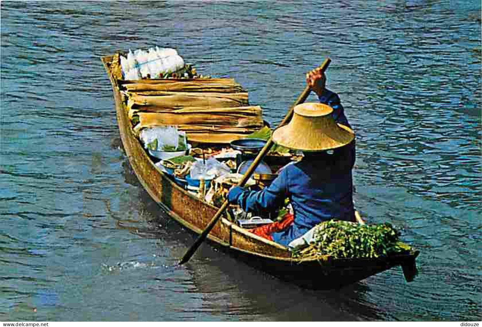 Thailande - Thai Boat-Vendors Selling Fruits And Vegetables To The Dwellers By The Sides Of Khlong Canals - Carte Neuve  - Tailandia