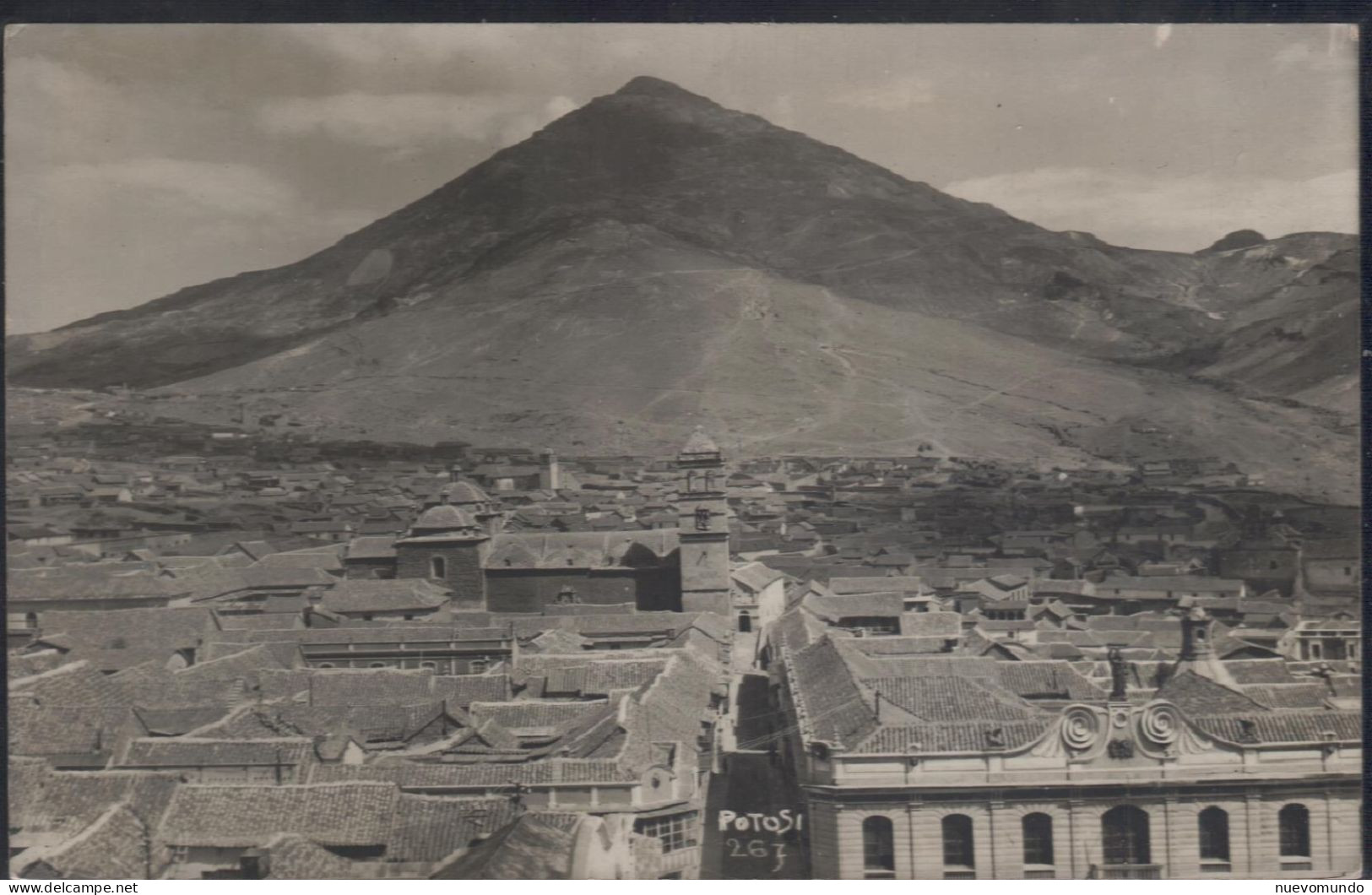 Potosi.Vista De La Ciudad Y Cerro.tarjeta Fotografica.Muy Buena Calidad - Bolivien