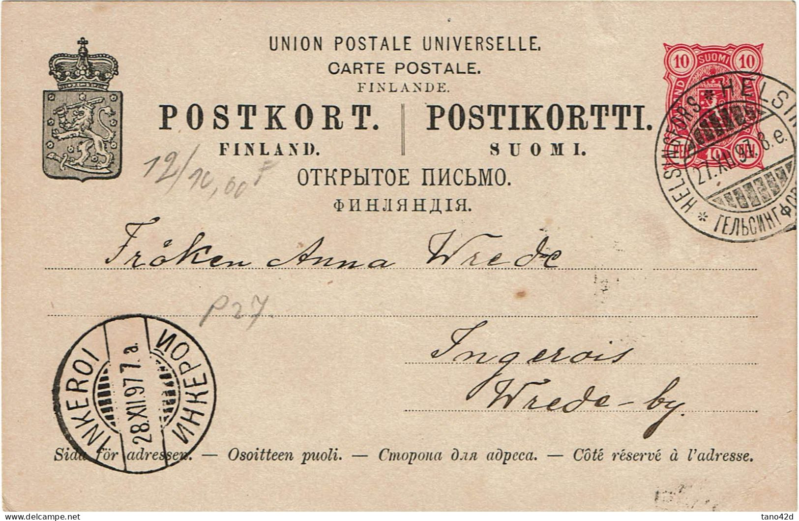 CTN89-2 - FINLANDE EP - Postal Stationery