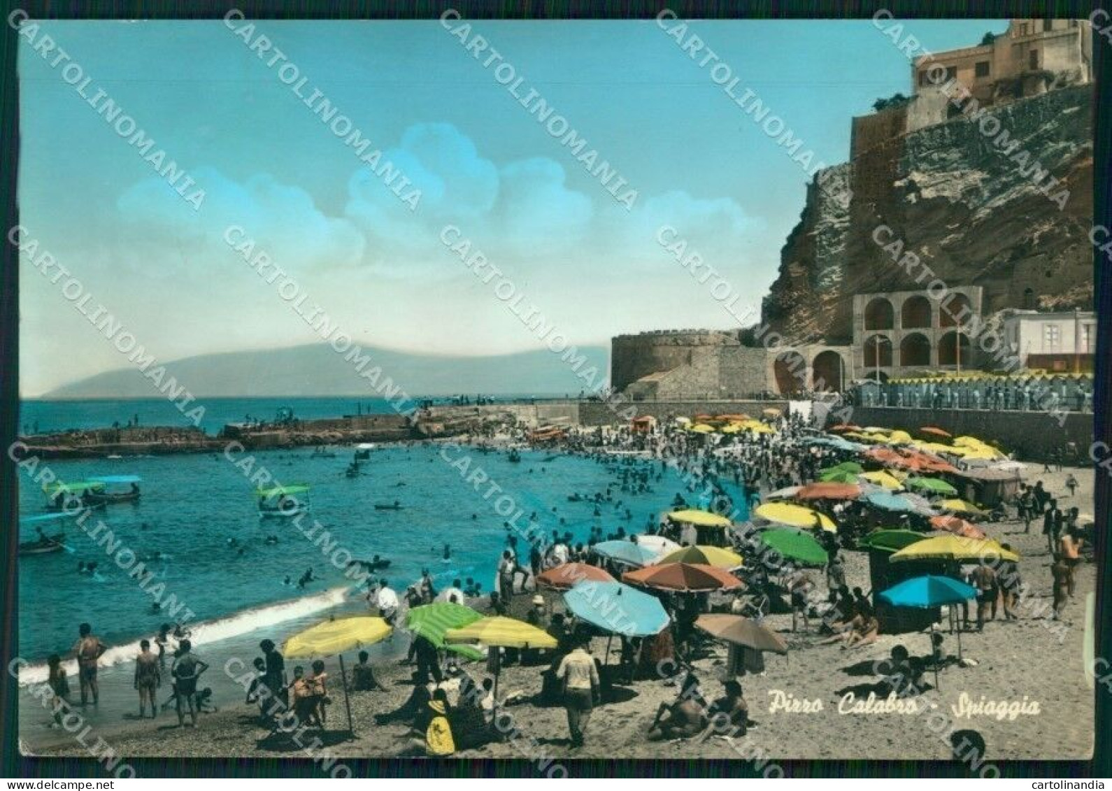 Vibo Valentia Pizzo Calabro PIEGA Foto FG Cartolina KF1937 - Vibo Valentia