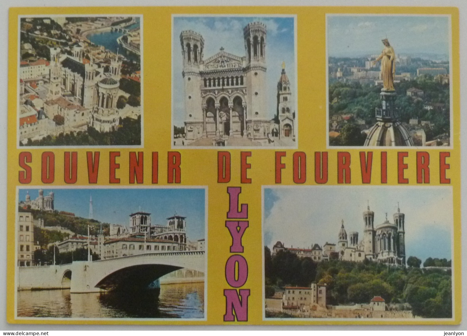 LYON (69/Rhône) - FOURVIERE - Vues De La Basilique , Statut De Marie , Pont Bonaparte Sur La Saone - Lyon 5