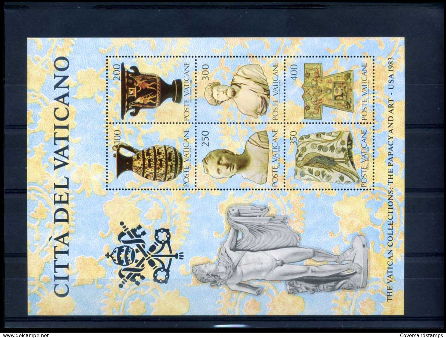 Vaticaan - Blok The Vatican Collection : The Papacy And Art Usa 1983               MNH                      - Blocs & Feuillets