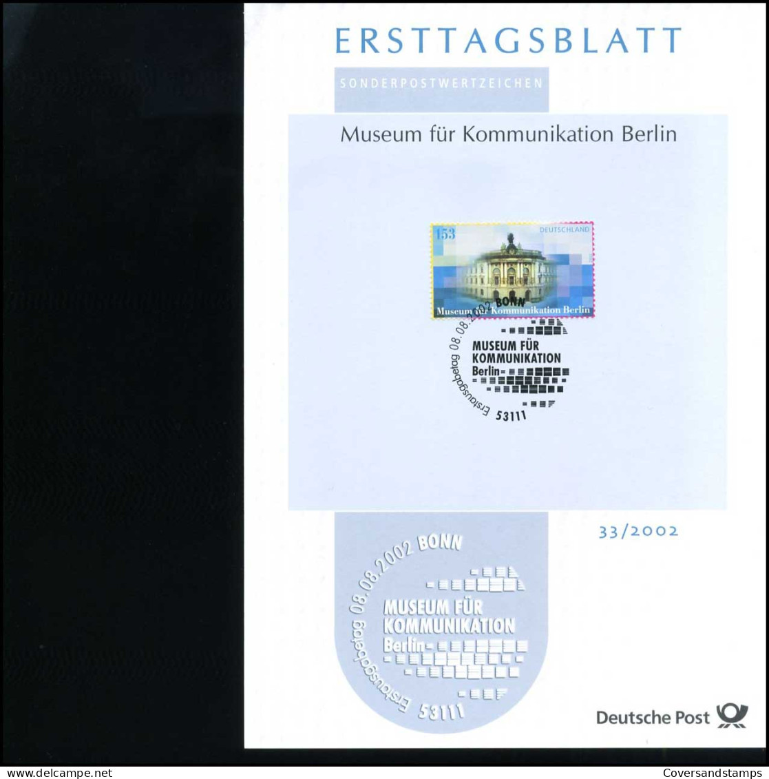 Duitsland - Ersttagsblatt - Museum Für Kommunikation Berlin                              - Autres & Non Classés