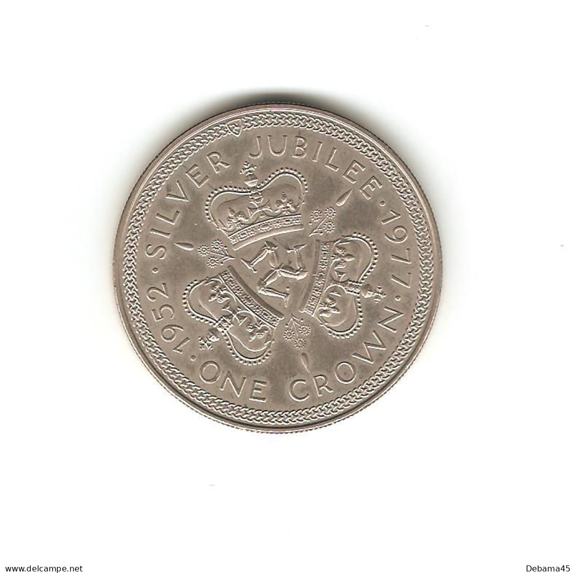 569/ ILE DE MAN : Elizabeth II : 1 Crown 1977 (copper-nickel - 29,38 Grammes) Jubilé De La Reine - Isla Man