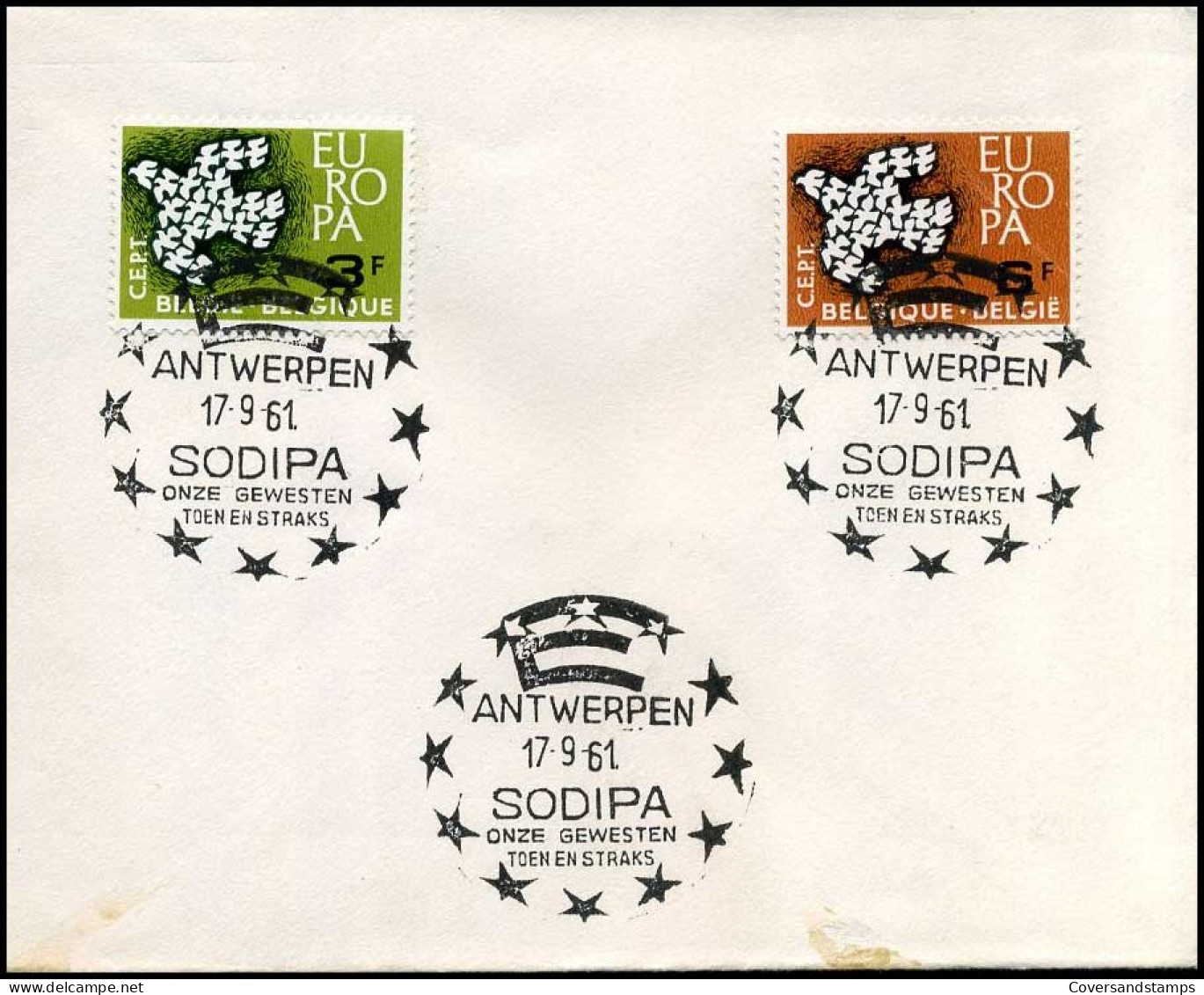 België  - FDC  -  1193/94-  Europa CEPT 1961 - 1961