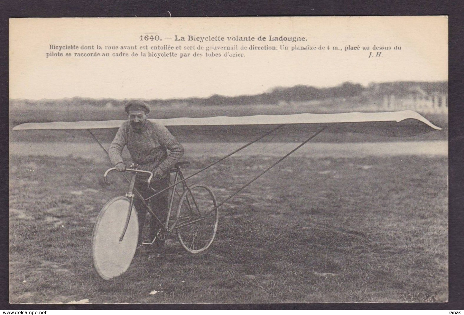 CPA Aviation Aviateur Non Circulé Ladougne Bicyclette Cycle Vélo - Aviateurs