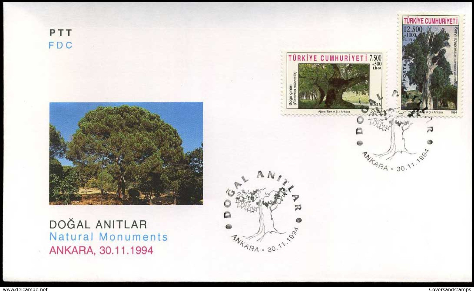 Turkije - FDC - Natural Monuments - FDC