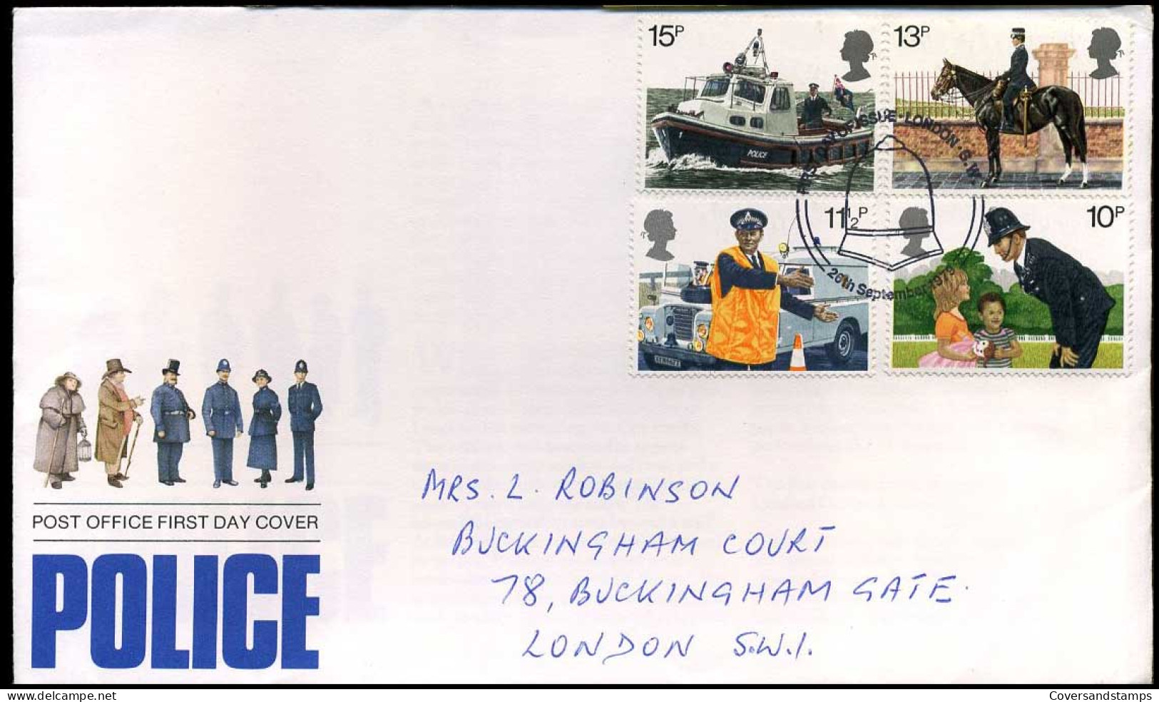 Great-Britain - FDC - Police - 1971-1980 Dezimalausgaben
