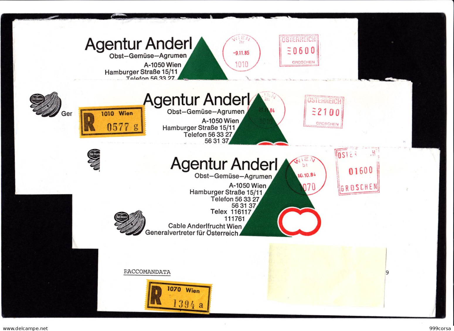 Alimentazione, Frutta, Verdura, Import-export, Svezia 2 Tariffe, Austria 3 Tariffe (5 Buste, 1 Con Lieve Piega - Agriculture